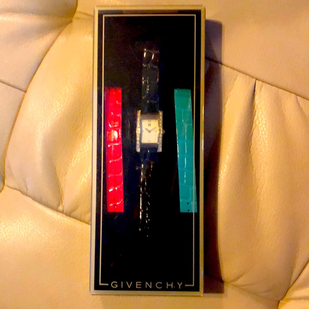 Givenchy watch and three watch bands